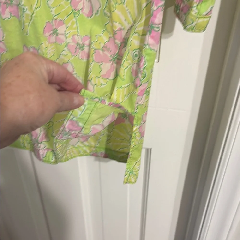 Lilly Pulitzer Green Floral Tunic - XS - Picture 10 of 13
